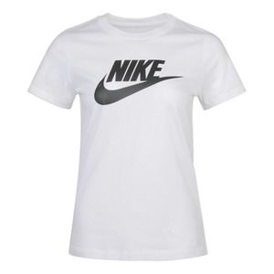 Nike Women's T-Shirt Logo Swoosh Printed Athletic Active Short Sleeve Shirt